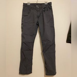 The north face - charcoal technical pants. Size 34